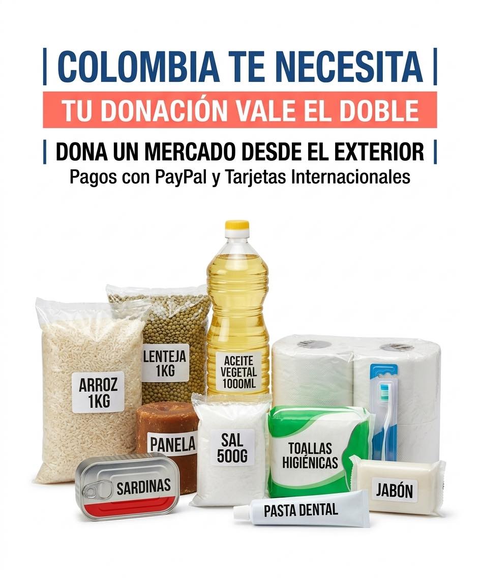 Mercado Solidario Fuerza Colombia (Match 1x1: ¡Duplicamos tu Donación!)